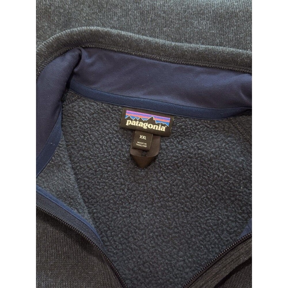 Patagonia Men Better Sweater Blue 1/4 Zip Fleece Pullover Jacket Outdoor 2XL XXL - Picture 4 of 11